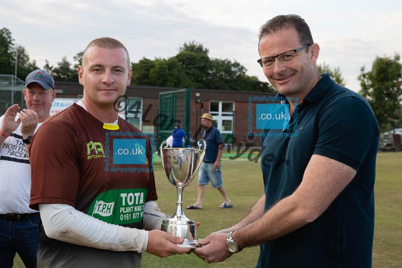 20180715 Flixton Fire v Greenfield_Thunder Marston T20 Final059.jpg - Flixton Fire defeat Greenfield Thunder in the final of the GMCL Marston T20 competition hels at Woodbank CC